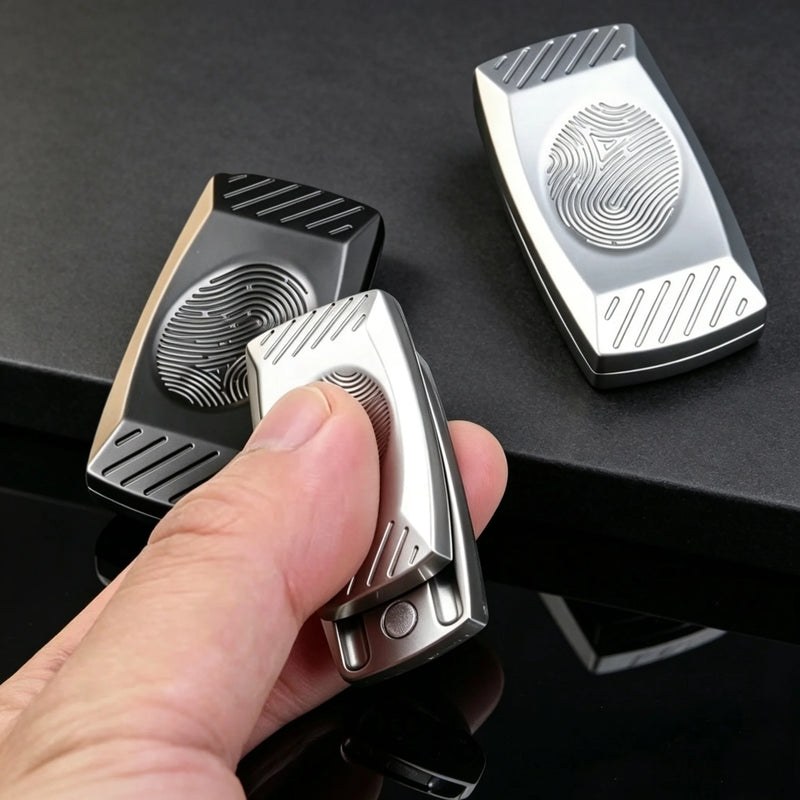 Metal Fingerprint Haptic Magnetic Fidget Slider Fun EDC Toy Thumb Sensory Stress Relief Novelty Party Leisure Gift Collectors